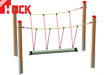 Gondolar rope-end swinger
